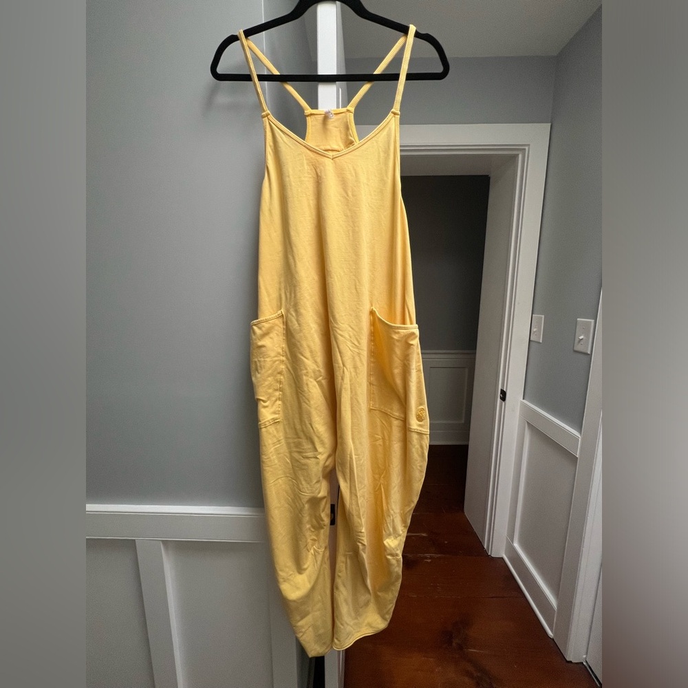 Free People Hot Shot Onesie/ Yellow XS